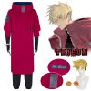 Anime Vash The Stampede Cosplay Trigun Cosplay Costume Vash Wig Red Uniform Outfits Glasses Halloween Party - Trigun Store