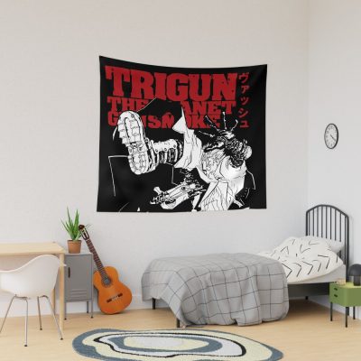 Trigun Gunsmoke Black Tapestry Official Trigun Merch