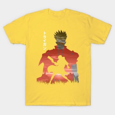 Classic Vash The Stampede Graphic T-Shirt Official Trigun Merch